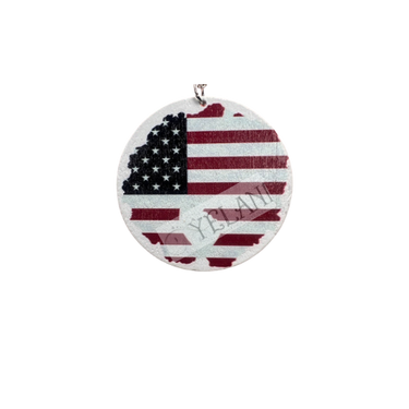 Afro flag earrings